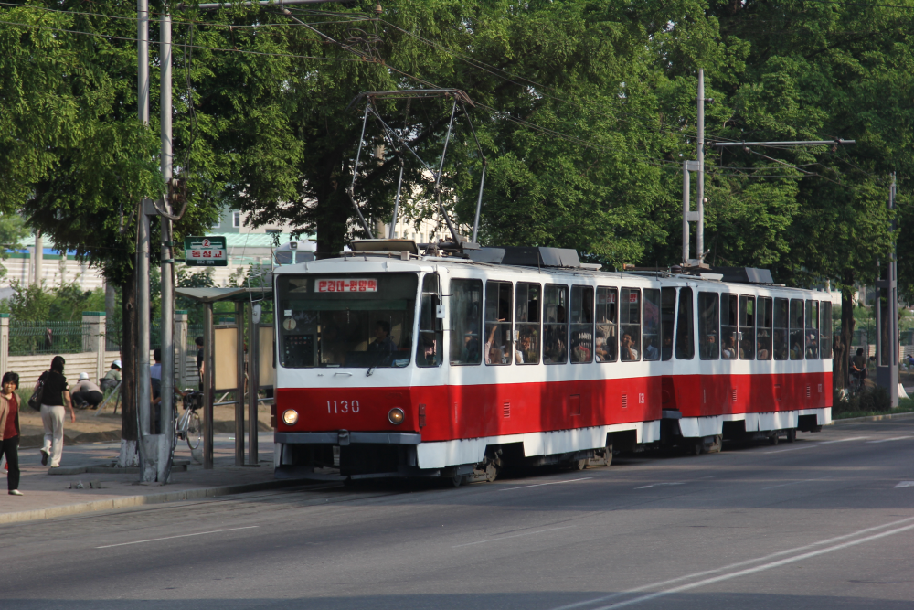 Ein Tram in Pjöngjang